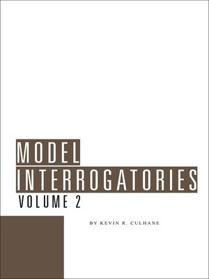cover image of Model Interrogatories